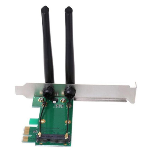 5X Placa Wireless WiFi  PCI-e Express para Adaptador PCI-e com 10 Antenas Externas para PC 1