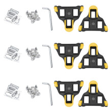 3X Road Bike Cleats 6 Degree Float Self-Locking Cycling Pedals Cleat for SPD-SL System Shoes
