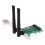 5X Placa Wireless WiFi  PCI-e Express para Adaptador PCI-e com 10 Antenas Externas para PC 3
