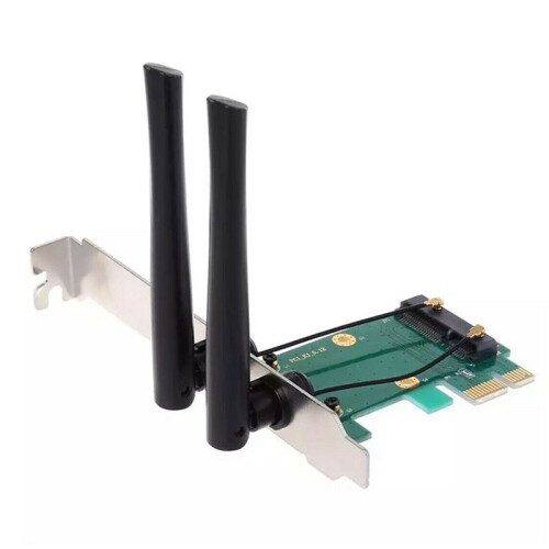 5X Wireless Card WiFi  PCI-E Express to PCI-E Adapter with 10 Antenna External for PC 2
