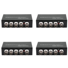 4X Signal 1 in 4 Out AHD/CVI/TVI Video Splitter HD Coaxial Camera,Black