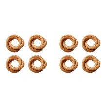 8Pcs Wood Napkin Rings, Wood Circles for Macrame Napkin Buckles, Napkin Ring Holders for Farmhouse, Wedding, Table Decor