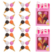 80Szt Gumki Do Ścierania Kawaii Lody Zabawne Zestaw Szkolny