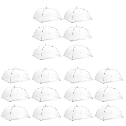 18Pièces Alimentaire Ombrelle Nylon Transparent Extérieur 2
