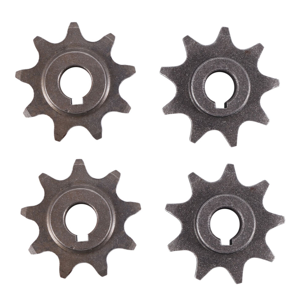 4X 9 Tooth Sprocket For Electric Bike Motor My1016z Unitemotor My1018 9T Sprocket For 410 Black 6032119064080