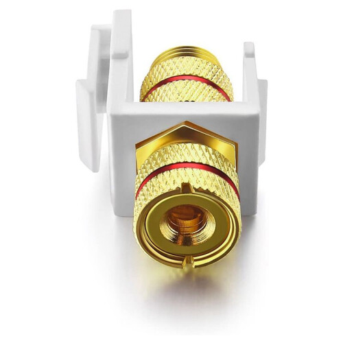 Banaan Jack Binding Post  Jack Insert met Zwarte &  Ringen, Schroef Type Audio Speaker , 6 Paar/12 Pack 2