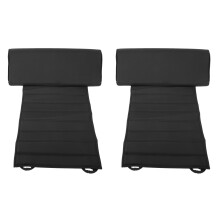 2X Universal Car PU Leather Leg Pad Support Extension Mat Soft Foot Support Leg PU Leather Cushion Knee Pad Black