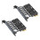 2X USB 3.0 PCI-E Erweiterungs Karten Adapter 7  Hub Adapter Externer Controller PCI-E Extender PCI Express Karte 1