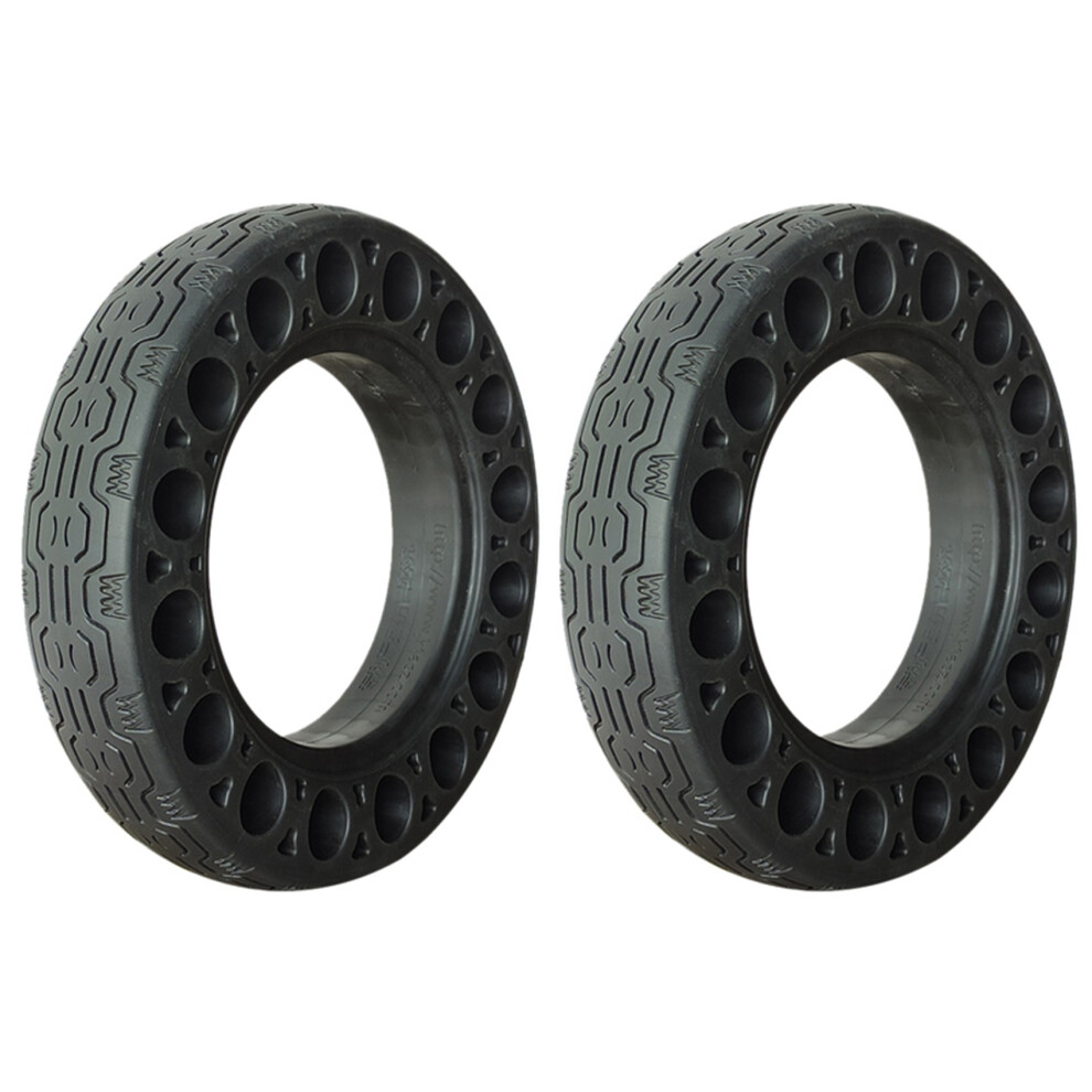 2X 10 Inch Rubber Solid Tires For Max G30 Electric Scooter Honeycomb Damping Tyre Black 4711873865004