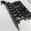 2X USB 3.0 PCI-E Erweiterungs Karten Adapter 7  Hub Adapter Externer Controller PCI-E Extender PCI Express Karte 4