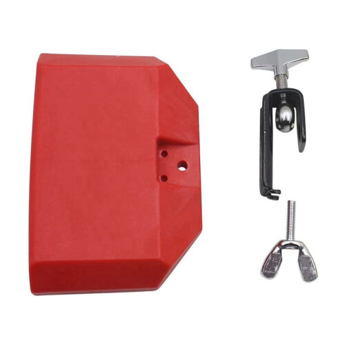 2st 5 Inch Jamblok, Plastic Muzikaal Percussieblok Compatibel met Latin Druminstrument (Rood) 1