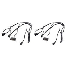 2Pcs 14Pin Water Cooling Radiator Power Supply Cord for  Kraken Z53 Z63 Z73 Water Cooler Power Supply