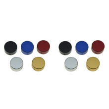 10X Metal Guitar Effect Pedal Footswitch Toppers Effect Foot Nail Cap Aluminium Pedal Protection Cap with Multi Colors