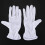 Pair Protective Anti-Slip White Cotton Work Driving Gloves 3