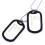 Kettingketting Hanger 2 Plaat Identiteit Dog Tag Legering Mode Heren 2