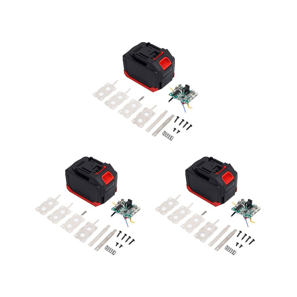 3X Battery Case+Lithium Battery Protective Board For 15-Cell Battery Tool Battery Case Circuit Board Kit 4712090027398