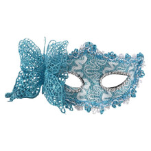Sexy donne maschera di pizzo veneziano ballo in maschera festa di carnevale faccia, occhio (blu)