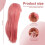 80Cm Lange Gerade Cosplay PerüCke Multicolor WäRme Voll Elastische PerüCken (Rosa) 7