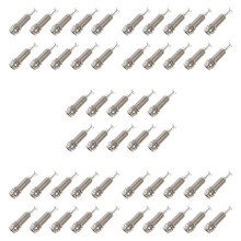 50PCS Guitar Pickup Endpin Output Jack Nickel Strap Lock Chrome