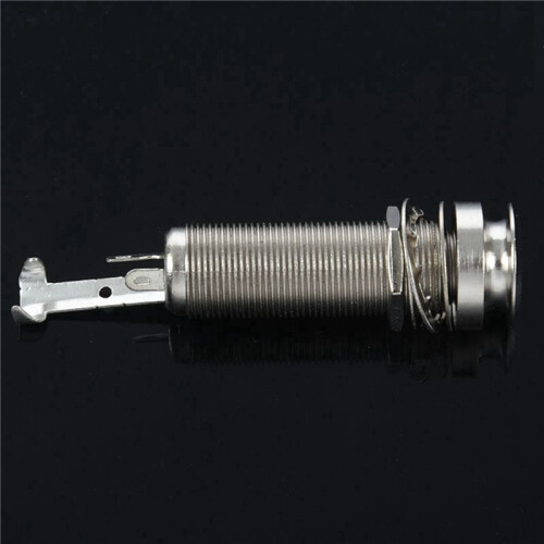 50PCS Guitar Pickup Endpin Output Jack Nickel Strap Lock Chrome 2
