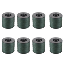 8 Pcs 500M 100LB 0.5mm Super Strong Braided Fishing PE 4 Strands Color:Dark Green