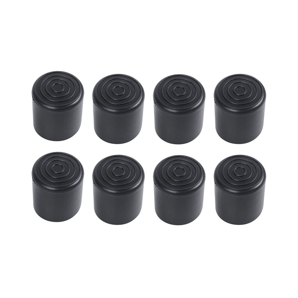 Rubber Furniture Crutch Feet Stool Chair Leg Tip Pad 8Pcs Black 4712347653455