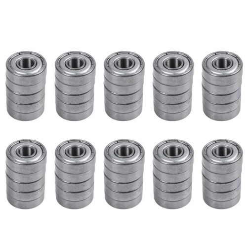 607Z 7 x 19 x 6mm Double Shielded Deep   Bearings 50 Pcs