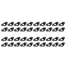 40PZ Piastra di Supporto per Diffusore A Muro per Altoparlanti Audio Nera Lunga 4,8 cm