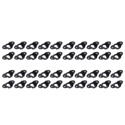 40PCS Audio Speaker Wall Mounted Iron Hanger Plate Black 4.8cm Long