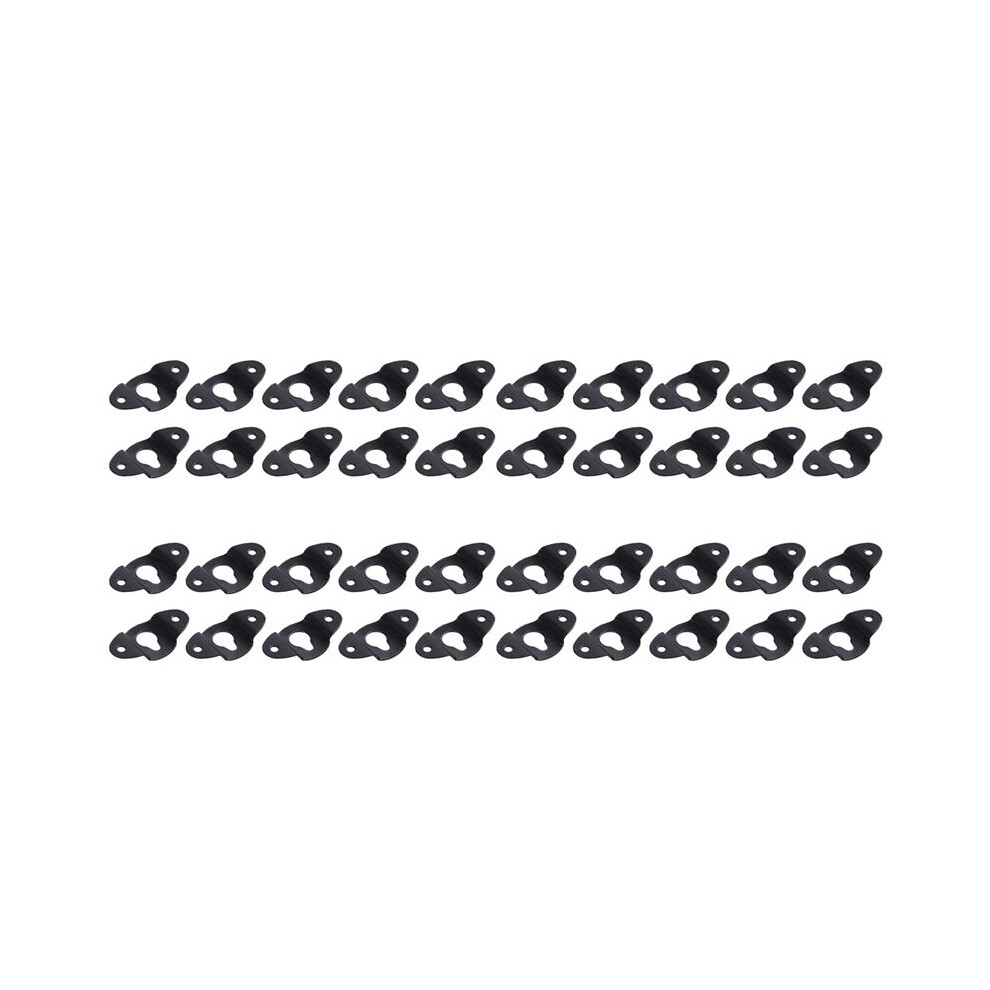 40Pcs Audio Speaker Wall Mounted Iron Hanger Plate 4.8Cm Long Black 4712086797724