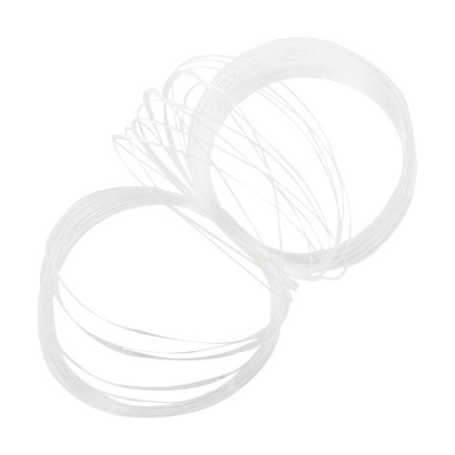 Nylon 0,80 Mm Lina Lina Rulle Diameter 33 M LåNg, Vit 2