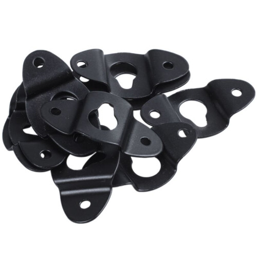 40PCS Audio Speaker Wall Mounted Iron Hanger Plate Black 4.8cm Long 1