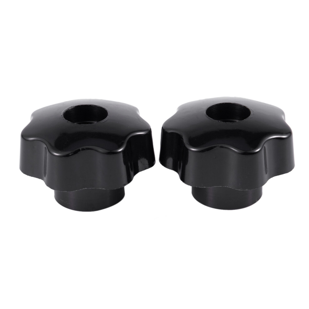 2 Pcs M10 Female Thread Nuts 50Mm Plastic Star Clamping Knob Grip 6034179980690