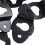40PCS Audio Speaker Wall Mounted Iron Hanger Plate Black 4.8cm Long 6