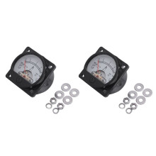 2X Class 2.5 Accuracy AC 0-5A Analog Panel Round Meter Ammeter Meter Black
