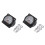 2X Class 2,5 Genauigkeit AC 0-5A Analog Panel Rundmesser Amperemeter Meter Schwarz 1