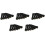 30 Pezzi Nero Ebano Shell Guitar Bridge Bone Pins Set con Abalone Dot Verde per Accessori Chitarra Acustica 1