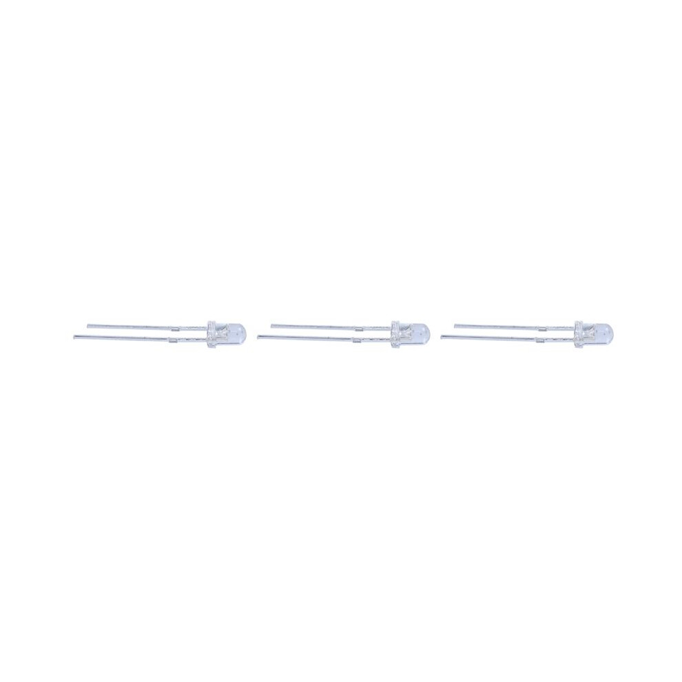 120 Pieces 3Mm White Led Lamp Light Emitting Diode 2.5V-3V 4713995554101