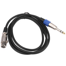 6,35 Mm 1/4-Zoll-Klinkenstecker auf XLR-Stecker auf Buchse, 3-Poliger Stecker, Stereomikrofonkabel, Audiokabel (6 Fuß)