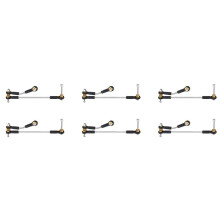6 Set Steering Pull Rod Servo Rod Upgrade Parts for WPL B14 B24 B16 B36 C14 C24 C44 1/16 RC Car Accessories