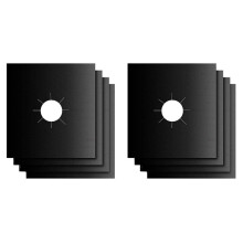 8 Coperture del Bruciatore, Copertura Superiore Riutilizzabile del Fornello, Rivestimento Antiaderente del Bruciatore, Pad Termoisolante per Fornello