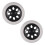 2X Black White Plastic Core Foam Shopping Trolley Cartwheel Casters 1