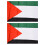 2X Palaestina Nationalflagge 5ft x 3ft 1