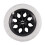 2X Black White Plastic Core Foam Shopping Trolley Cartwheel Casters 2