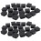 40 Pcs Plastic Square Blanking End Caps Tube Inserts 25mm x 25mm 1