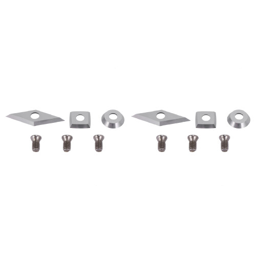 6Pcs Tungsten Carbide Cutters Inserts Set For Wood Lathe Turning Tools,Supplied With Screws