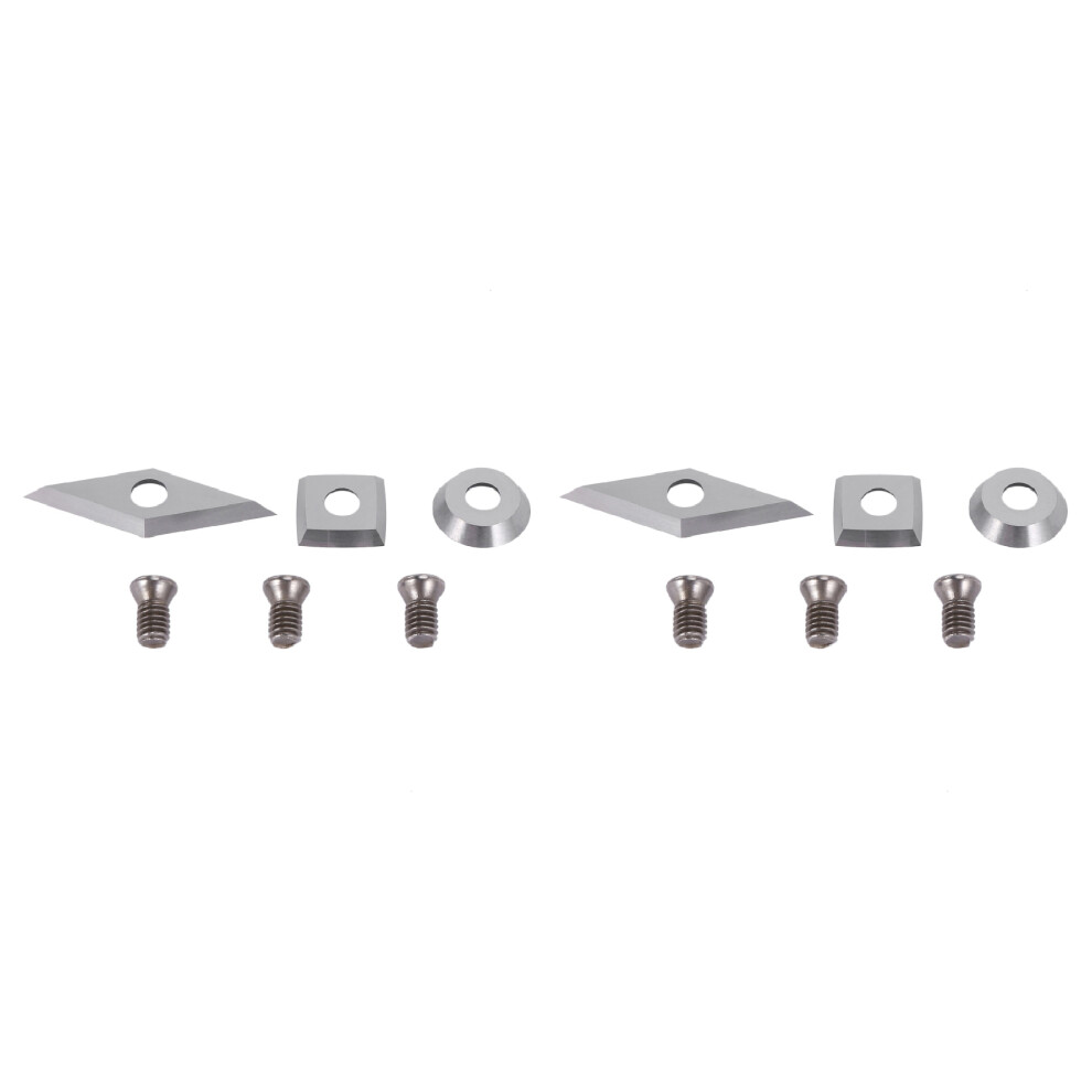 6Pcs Tungsten Carbide Cutters Inserts Set For Wood Lathe Turning Tools,Supplied With Screws 4711713574097