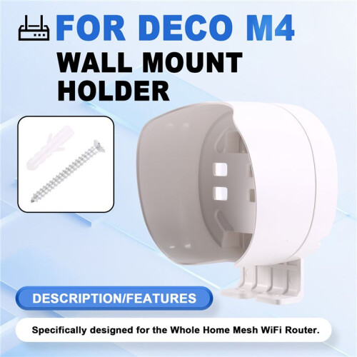Router Wall Mount Bracket Mesh WiFi System Storage Bracket with Cord Management for Office for  Deco M4/E4/P9/S4 1