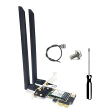 Tarjeta WiFi QCNFA765 Adaptador Inalámbrico WiFi6E PCI-e 5970M Triple Banda 2.4G/5G/6G 5.2 802.11AX para Win10/Win11