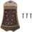 Bronze Metal Triangle Mandolin Tailpiece Parts for 8 String Arched Top Mandoline Replacement 1